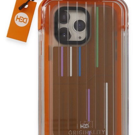 iPhone 14 Pro Max HBC-221 Roma Kapak Kılıf - Kahverengi 2
