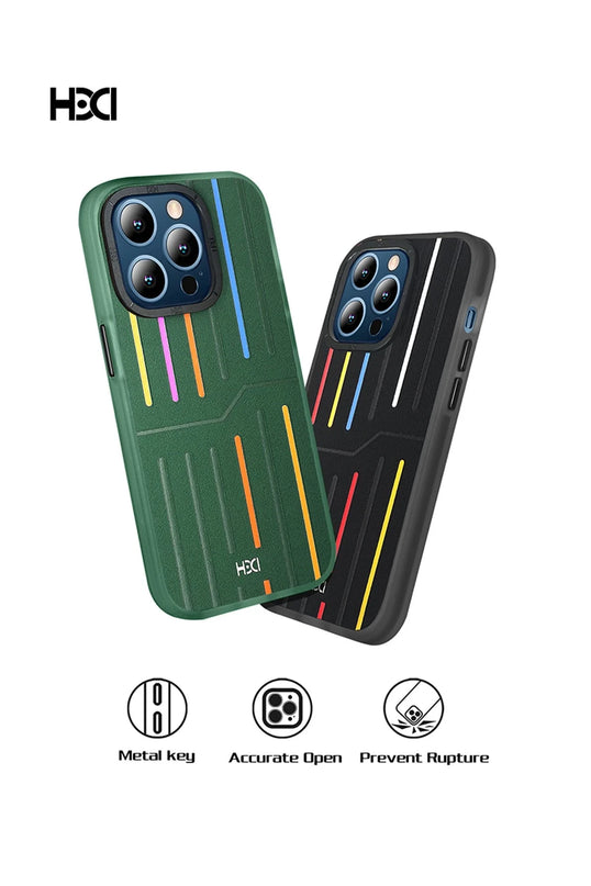 iPhone 14 Pro Max HBC-221 Roma Kapak Kılıf - Kahverengi 5