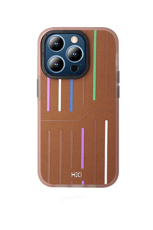 iPhone 14 Pro Max HBC-221 Roma Kapak Kılıf - Kahverengi