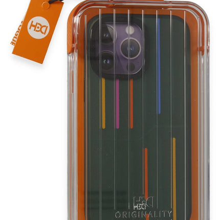 iPhone 14 Pro Max HBC-221 Roma Kapak Kılıf - Koyu Yeşil 2