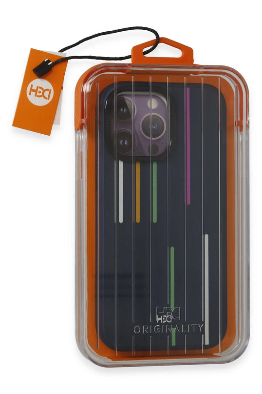 iPhone 14 Pro Max HBC-221 Roma Kapak Kılıf - Lacivert 2