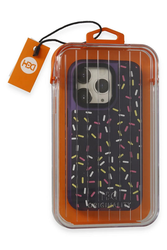 iPhone 14 Pro Max HBC-222 Bern Kapak Kılıf - Derin Mor 2