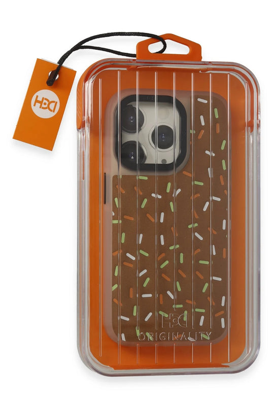 iPhone 14 Pro Max HBC-222 Bern Kapak Kılıf - Kahverengi 2