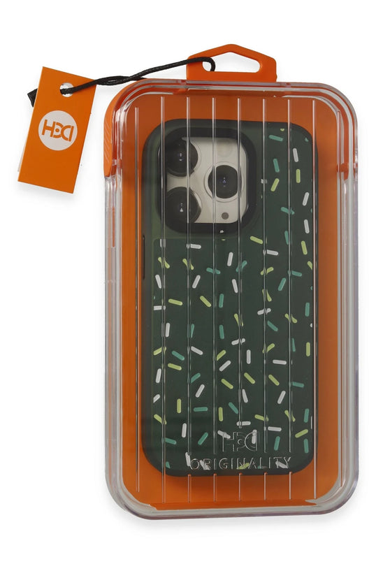 iPhone 14 Pro Max HBC-222 Bern Kapak Kılıf - Koyu Yeşil 2
