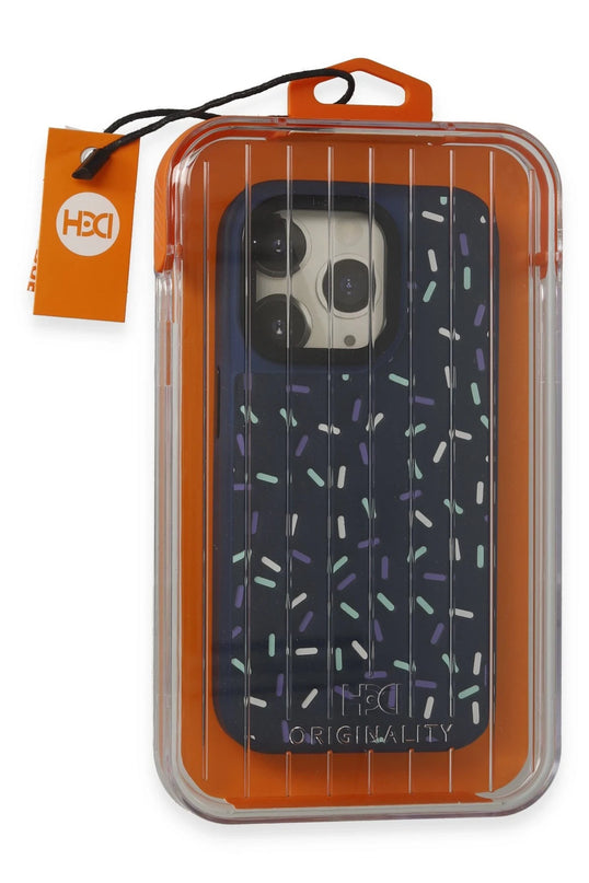 iPhone 14 Pro Max HBC-222 Bern Kapak Kılıf - Lacivert 2