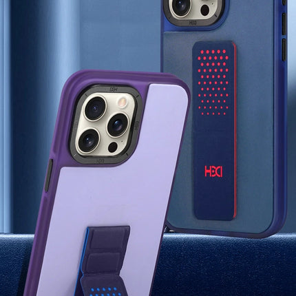 iPhone 15 Pro HBC-239 Colombo Standlı Kapak Kılıf - Siyah 3