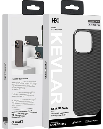 iPhone 15 Pro Max Blaze 1000D Kevlar Magsafe Kılıf - Mavi 8