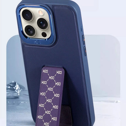 iPhone 15 Pro Max HBC-265 Madrid Magsafe Standlı Kapak Kılıf - Lacivert 3