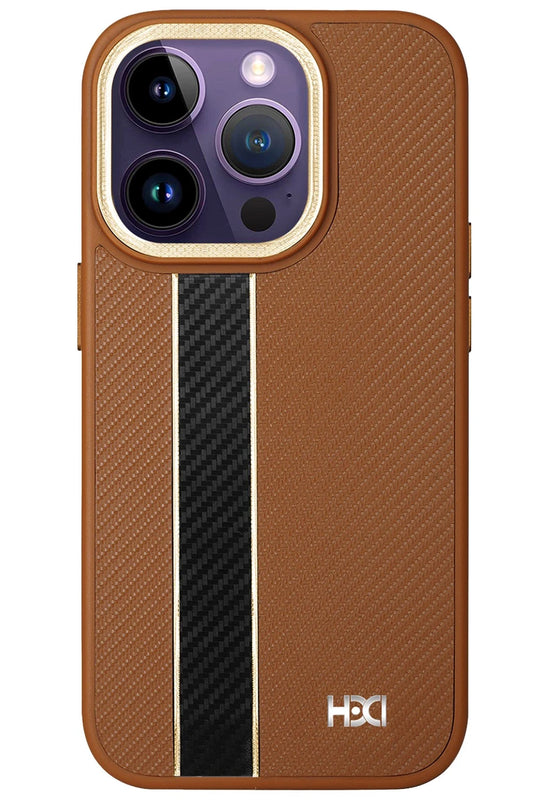 iPhone 15 Pro Max HBC-163 Times Kapak Kılıf - Kahverengi
