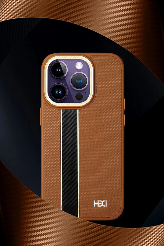 iPhone 15 Pro Max HBC-163 Times Kapak Kılıf - Kahverengi 2