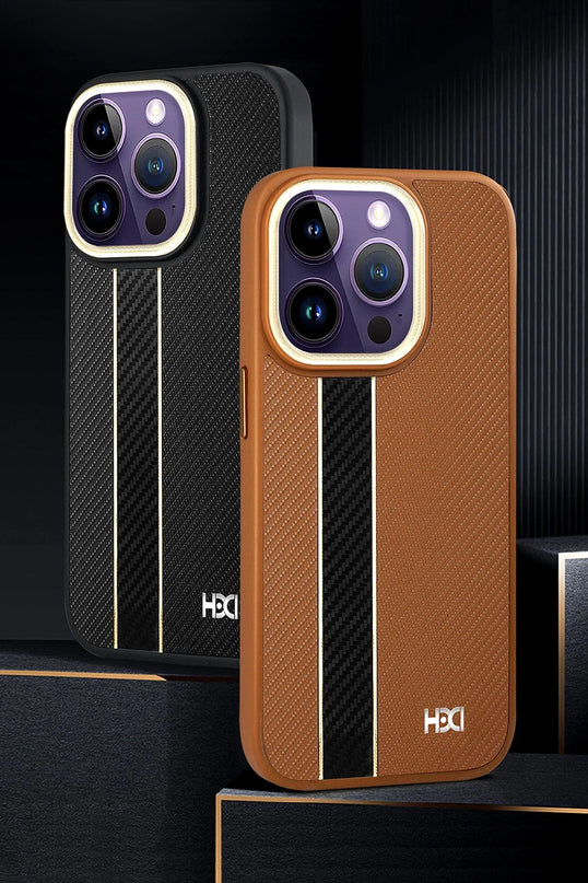 iPhone 15 Pro Max HBC-163 Times Kapak Kılıf - Kahverengi 3
