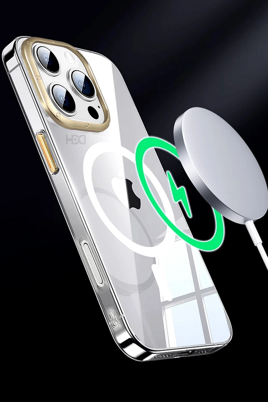 iPhone 16 HBC-306 Aden PC Magsafe Kapak Kılıf - Kahverengi 2