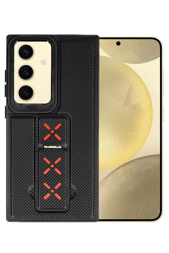 Samsung Galaxy S24 HBC-248 Lima Standlı Kapak Kılıf - Siyah