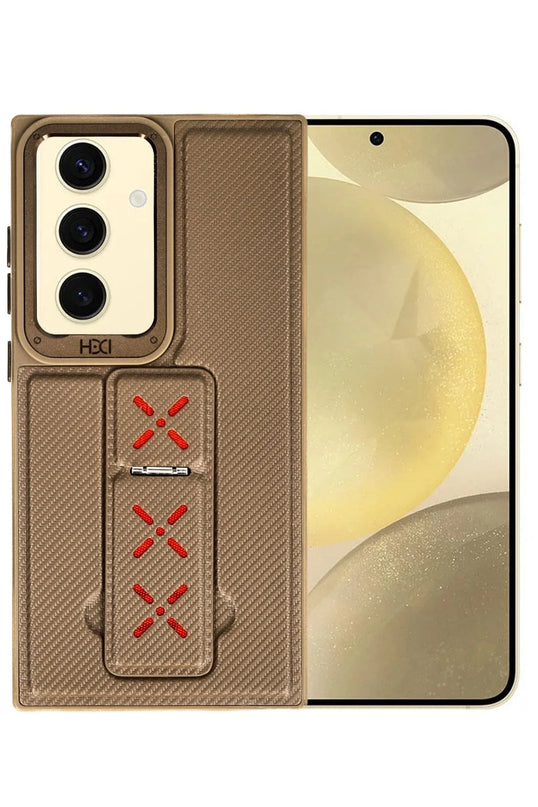 Samsung Galaxy S24 HBC-248 Lima Standlı Kapak Kılıf - Titan Gri