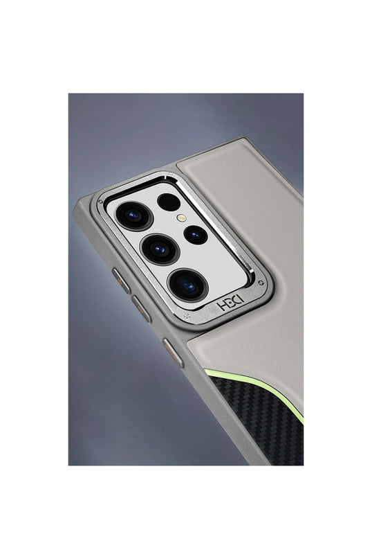 Samsung Galaxy S24 Ultra HBC-264 Lambor Karbon Fiber Sport Kapak Kılıf - Lacivert 6