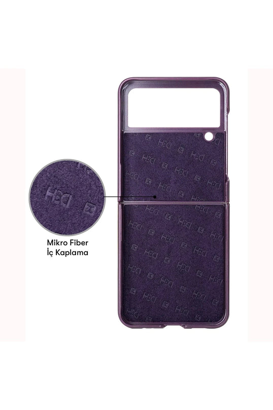 Samsung Galaxy Z Flip 4 HBC-155 Lizbon Kapak Kılıf - Koyu Yeşil 7