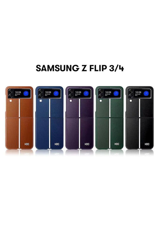 Samsung Galaxy Z Flip 4 HBC-155 Lizbon Kapak Kılıf - Lacivert 6
