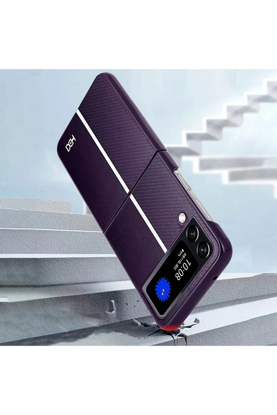 Samsung Galaxy Z Flip 4 HBC-155 Lizbon Kapak Kılıf - Siyah 5
