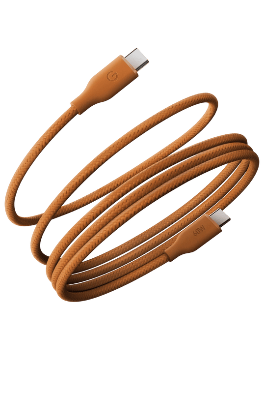 Helix 60 1.5M 60W Manyetik Type-C to Type-C Hızlı Şarj Kablo - Turuncu