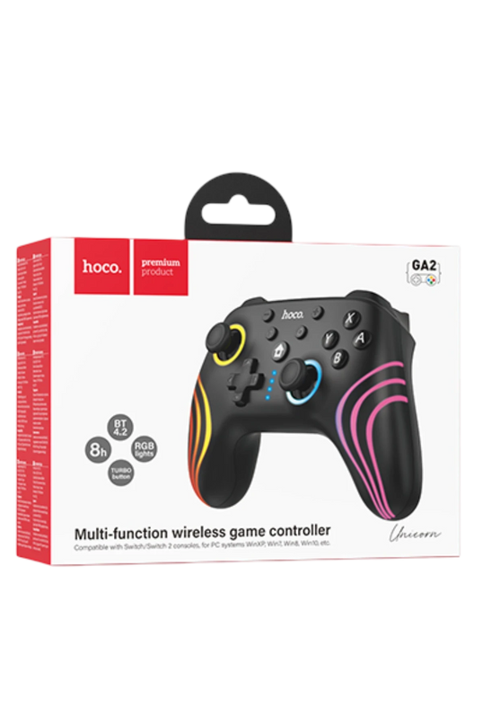 GA2 Unicorn RGB Işıklı Çok Fonksiyonlu PC Uyumlu Kablosuz Oyun Kolu 6