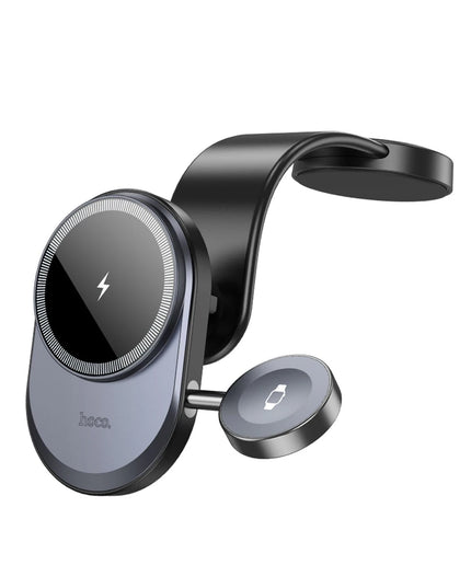 HW28 Excelso Yapışkanlı 15W Kablosuz Şarj ve 2.5W Kablosuz Saat Şarj Destekli Magsafe Araç Tutucu