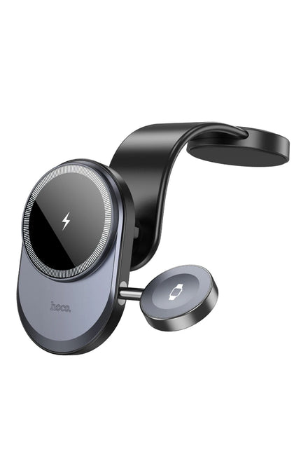 HW28 Excelso Yapışkanlı 15W Kablosuz Şarj ve 2.5W Kablosuz Saat Şarj Destekli Magsafe Araç Tutucu