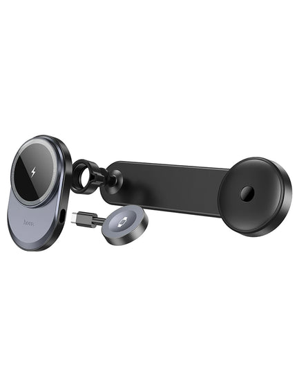 HW28 Excelso Yapışkanlı 15W Kablosuz Şarj ve 2.5W Kablosuz Saat Şarj Destekli Magsafe Araç Tutucu 5