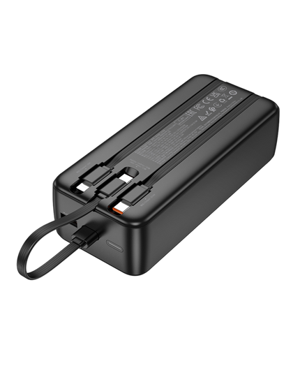 J132B Sabio 30.000mAh PD20W Dahili 3 Kablolu Hızlı Şarj Powerbank 4