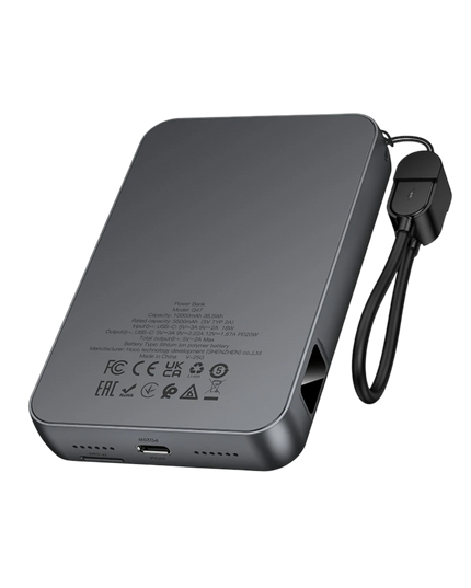 Q47 Shine 10.000 mAh PD 20W Dahili Retro Oyun Konsollu Magsafe Powerbank 5