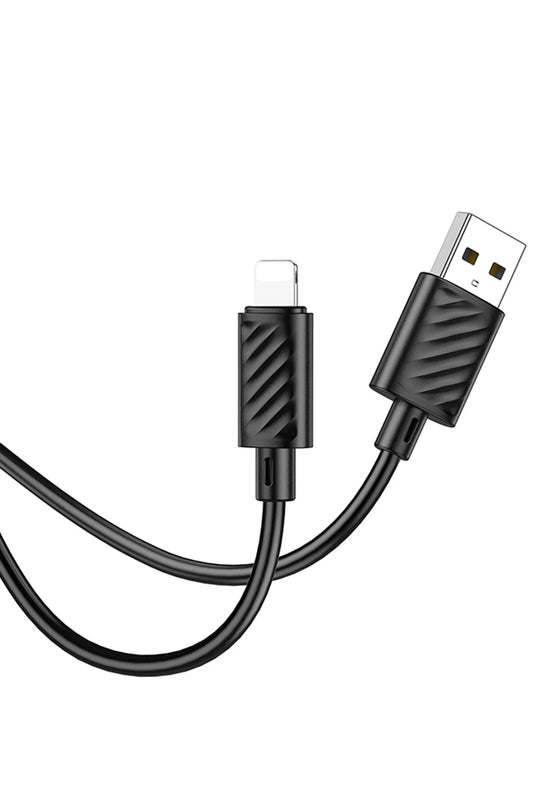X88 1M USB to Lightning Şarj Data Kablosu - Siyah 2