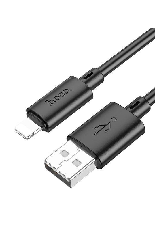 X88 1M USB to Lightning Şarj Data Kablosu - Siyah