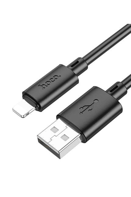 X88 1M USB to Lightning Şarj Data Kablosu - Siyah