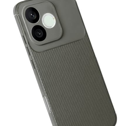 Honor 600 Lite Auto Focus Karbon Kapak Kılıf - Gri 2