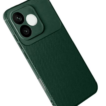 Honor 600 Lite Auto Focus Karbon Kapak Kılıf - Koyu Yeşil 2