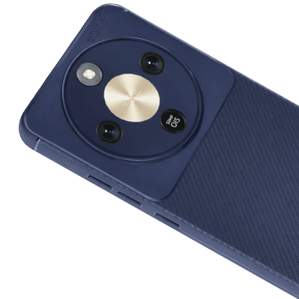 Honor Magic 8 Lite Auto Focus Karbon Kapak Kılıf - Lacivert 2