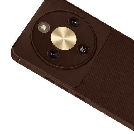 Honor Magic 8 Lite Auto Focus Karbon Kapak Kılıf - Kahverengi 2