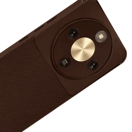 Honor Magic 8 Lite Auto Focus Karbon Kapak Kılıf - Kahverengi 3