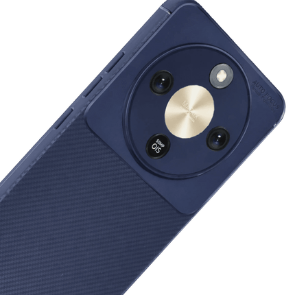 Honor Magic 8 Lite Auto Focus Karbon Kapak Kılıf - Lacivert 3