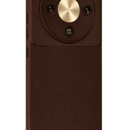 Honor Magic 8 Lite Auto Focus Karbon Kapak Kılıf - Kahverengi