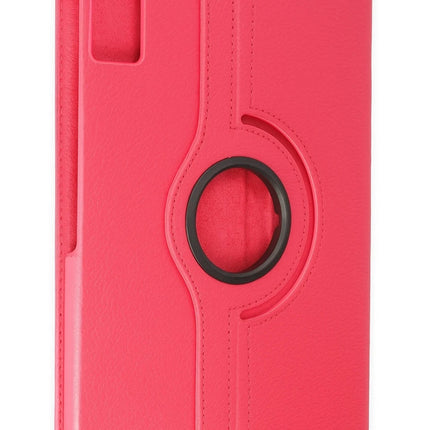 Honor Pad 10 12.1 360 Tablet Deri Kılıf - Pembe