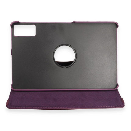 Honor Pad 10 12.1 360 Tablet Deri Kılıf - Mürdüm 2