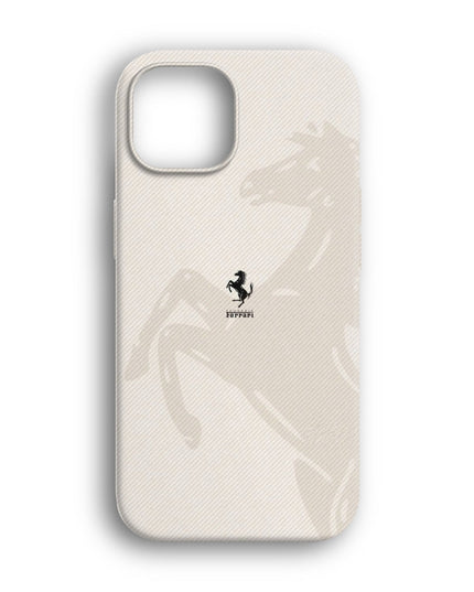 Ferrari Horse Shadow Gri Telefon Kılıfı