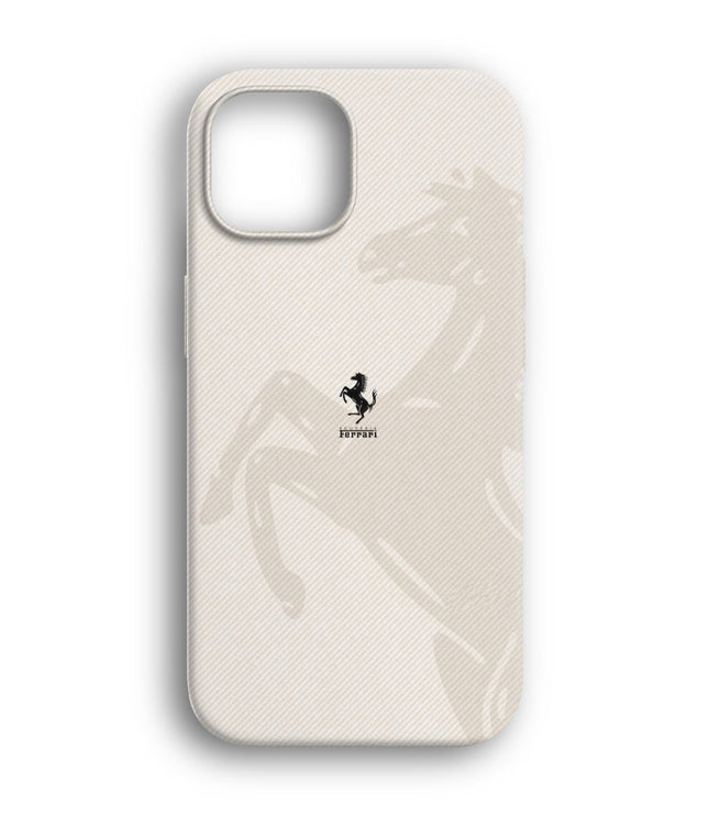 Ferrari Horse Shadow Gri Telefon Kılıfı