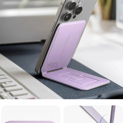 HS-017 Telefon Arkası Magsafe Stant - Siyah 4