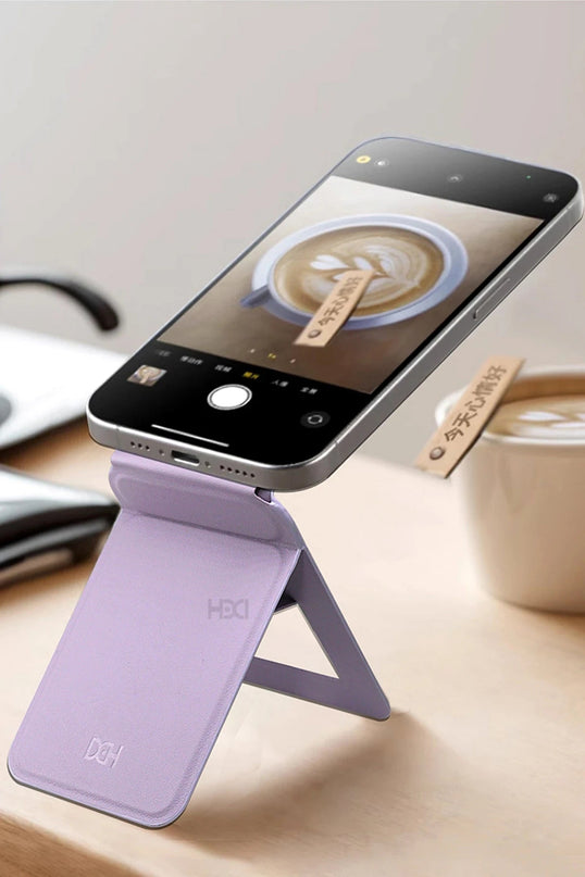 HS-017 Telefon Arkası Magsafe Stant - Mor 5