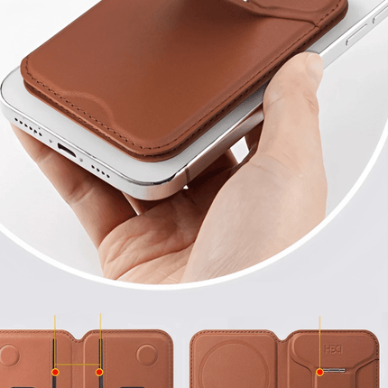 HS-021 Stand Özellikli MagSafe Cüzdan - Titan Gri 3