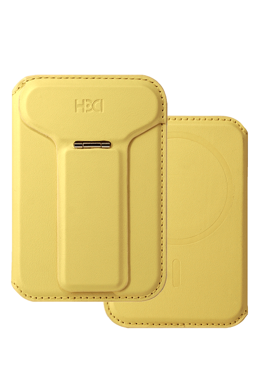 HS-021 Stand Özellikli Magsafe Kartlık - Sarı 3