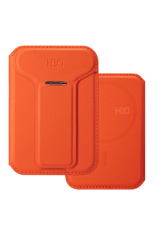 HS-021 Stand Özellikli Magsafe Kartlık - Turuncu 3