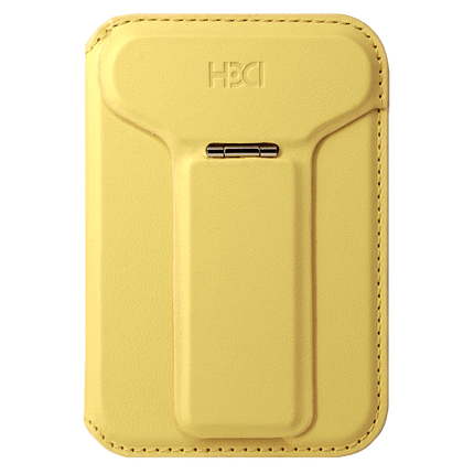HS-021 Stand Özellikli MagSafe Cüzdan - Sarı 2