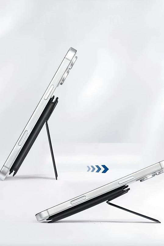 HS-021 Stand Özellikli MagSafe Cüzdan - Lacivert 4